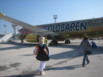 Heimflug mit den "Goldbären"... Heimflug mit den "Goldbären"...